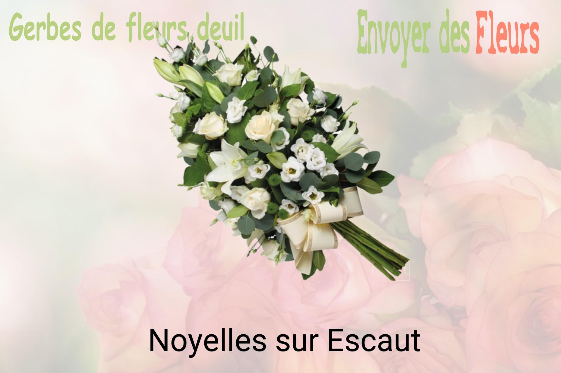 Gerbe de fleurs de deuil livrée à Noyelles-sur-Escaut